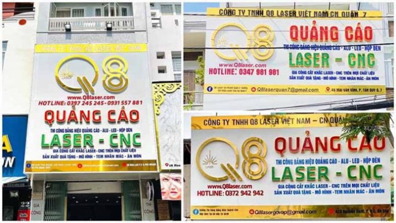 Q8 Store Việt Nam – Đơn vị gia công chữ nổi uy tín tại TP.HCM